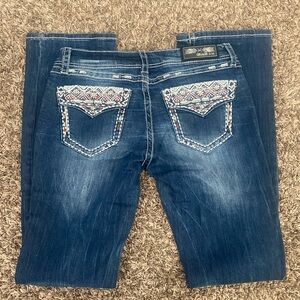 GRACE in LA Women’s Medium Wash Bootcut Stretch Denim Jeans